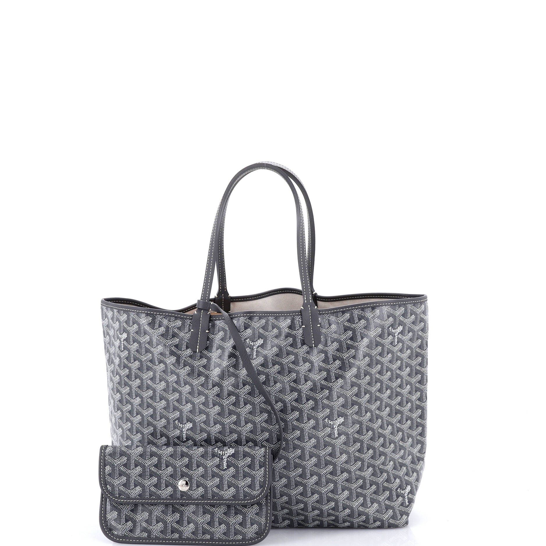 Pre-Owned Goyard Saint Louis Tote Coated Canvas PM, Alternate, color, Gray