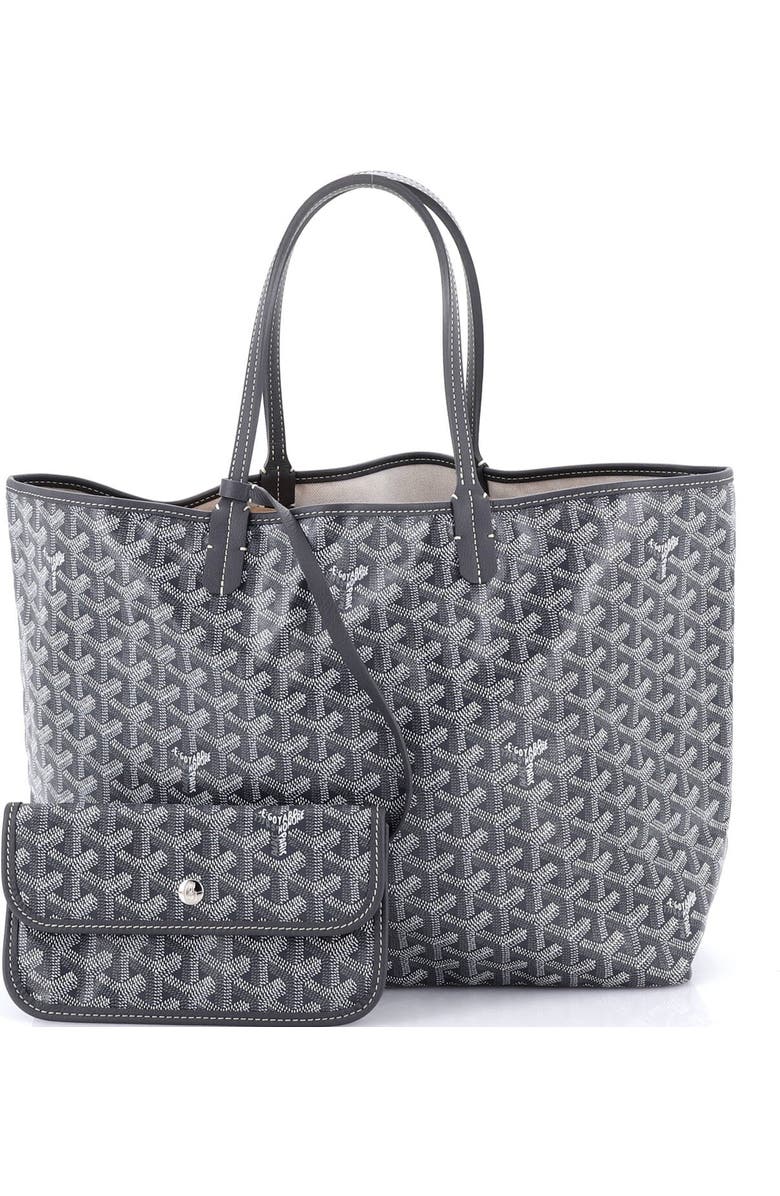 Pre-Owned Goyard Saint Louis Tote Coated Canvas PM, Alternate, color, Gray
