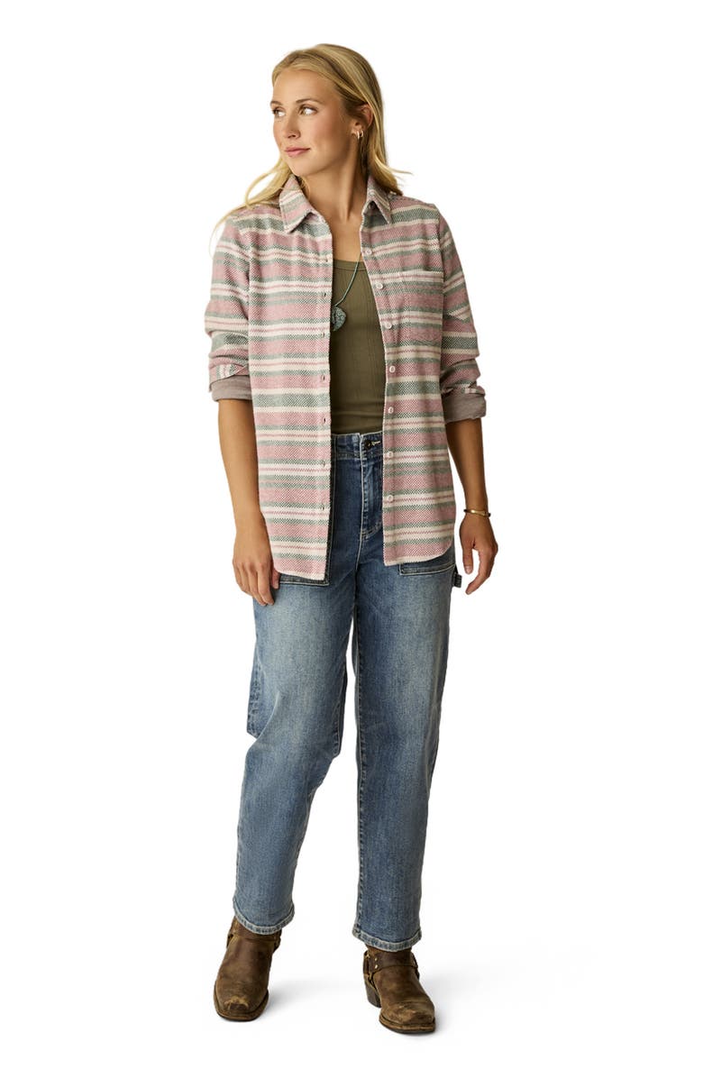 Carve Designs Fairbanks Supersoft Shirt, Alternate, color, Bistro Block Stripe