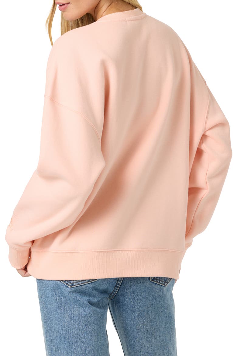 Chore Break Oversized Graphic Sweatshirt, Alternate, color, PEACH LIGHT