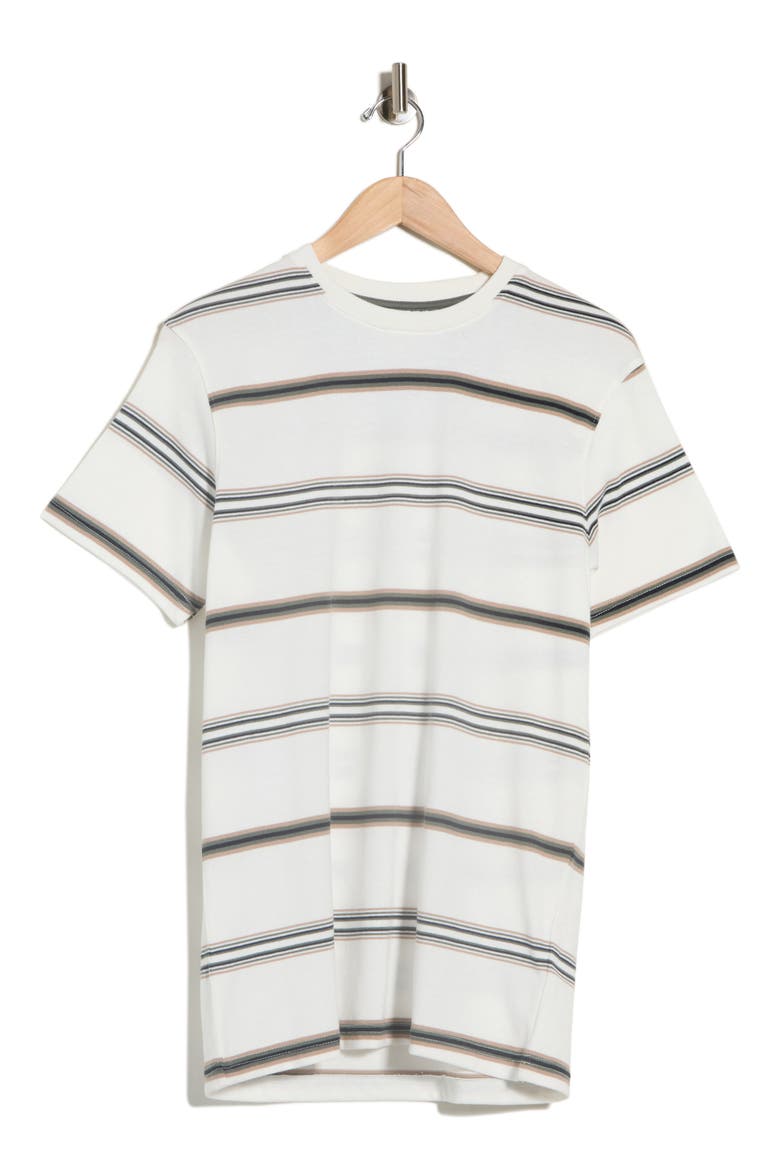 Stripe Knit T-Shirt, Alternate, color, OFF WHITE