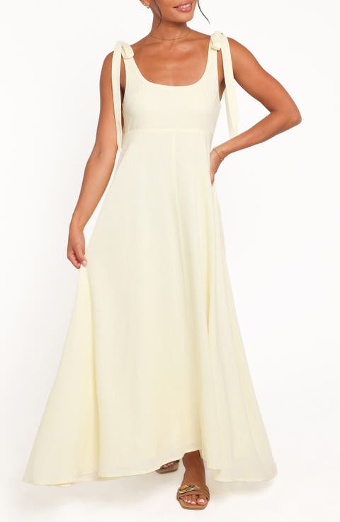 Valara Tie Shoulder Maxi Dress