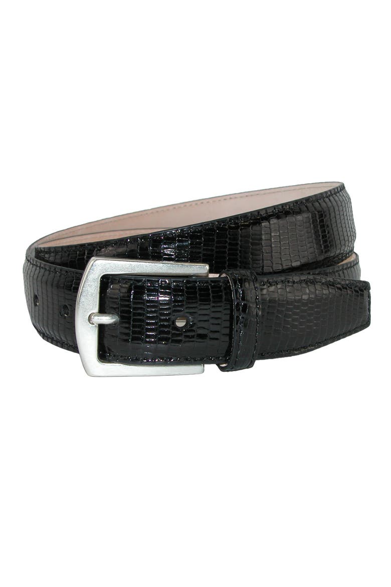 Men's Tejus Lizard 32mm Belt, Main, color, Black