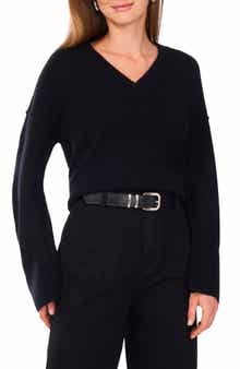 Vince Camuto High-Low V-Neck Sweater