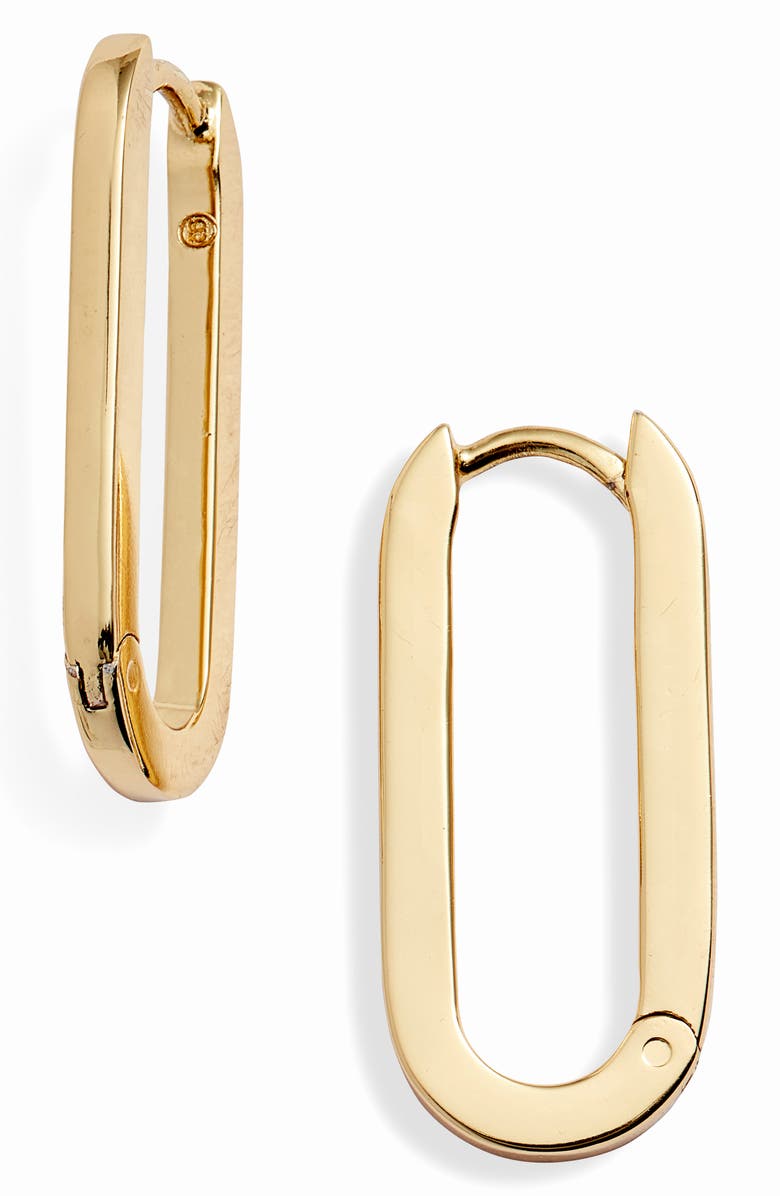 gorjana Parker Huggie Link Earrings, Main, color, 