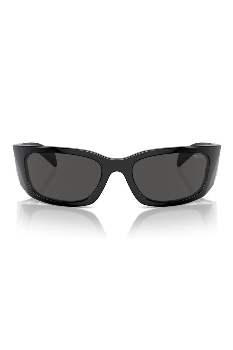 60mm Symbole Butterfly Sunglasses, Alternate, color, BLACK
