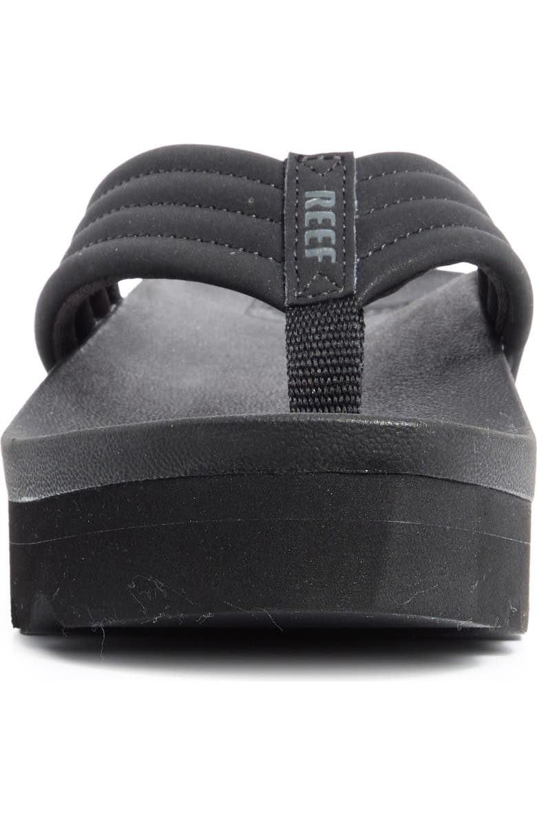 Reef Kaia Rise Flip Flop, Alternate, color, Black/Black