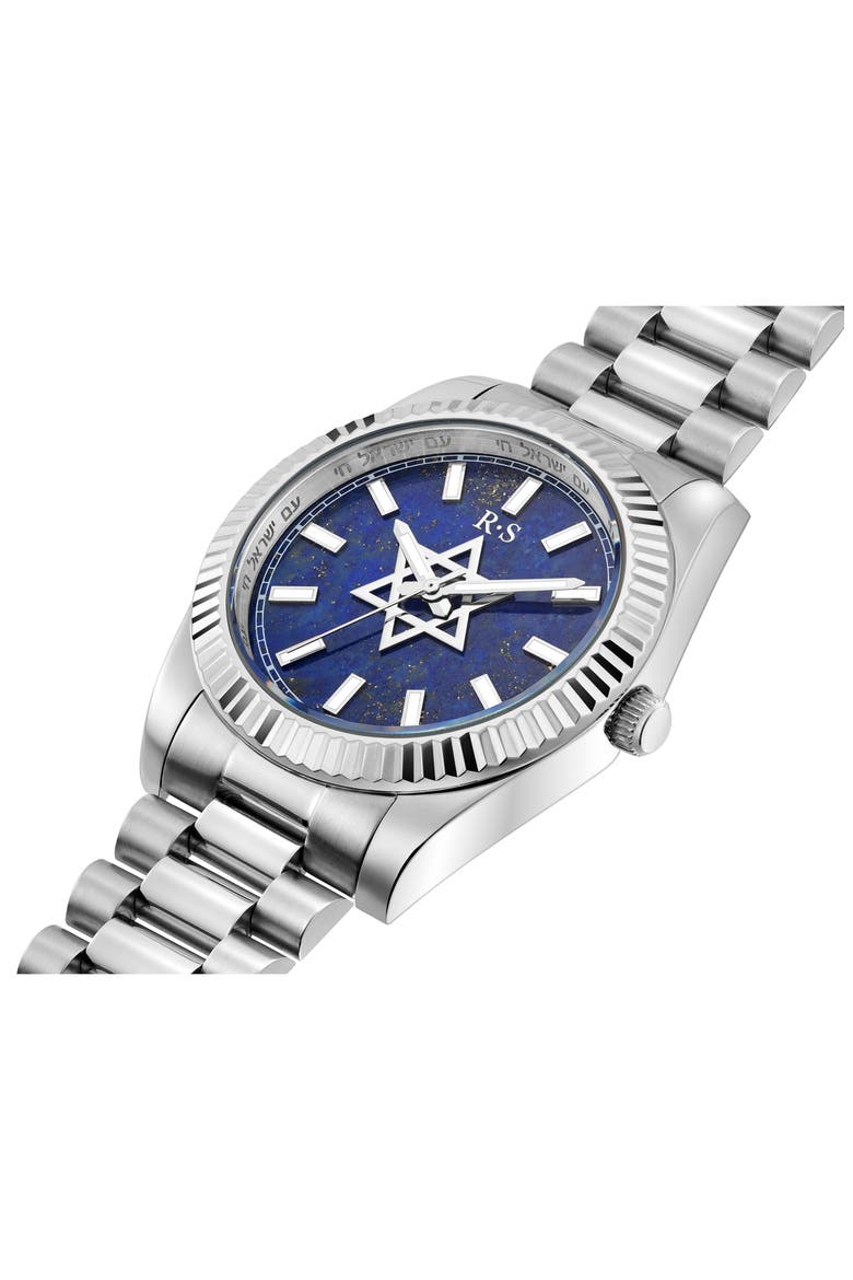 The Jumbo Mazel Lapis Lazuli Bracelet Watch, 41mm, Alternate, color, BLUE LAPIS