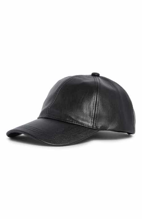 Faux Leather Baseball Cap