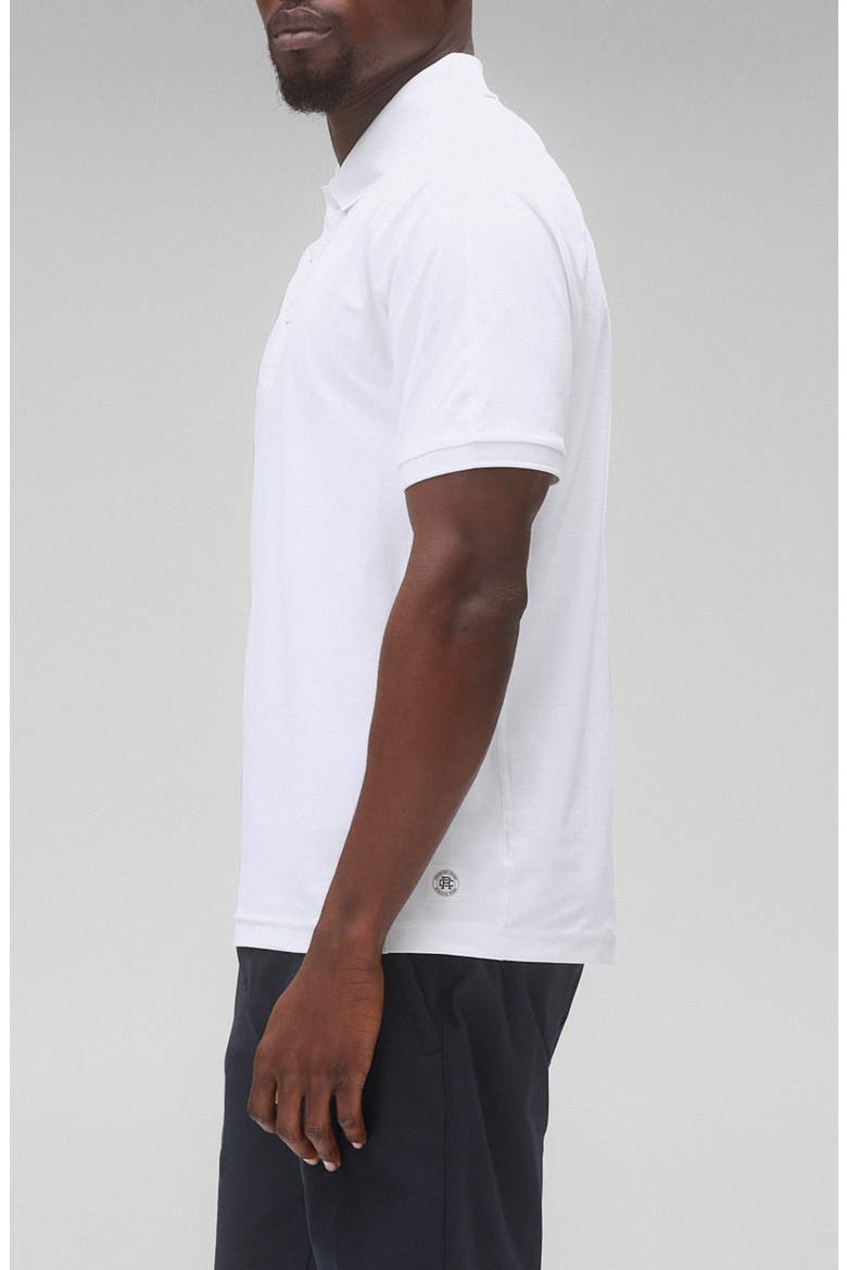 Playoff Tech Piqué Polo, Alternate, color, WHITE