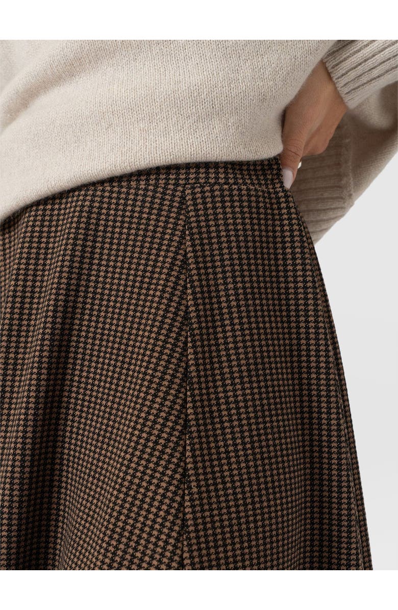 Saint + Sofia Macie Mini Skirt, Alternate, color, Brown Mini Houndstooth