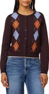 Scotch & Soda Argyle Crewneck Cardigan