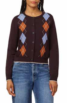 Argyle Crewneck Cardigan