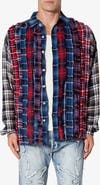 mnml Tuxedo Plaid Cotton Flannel Button-Up Shirt