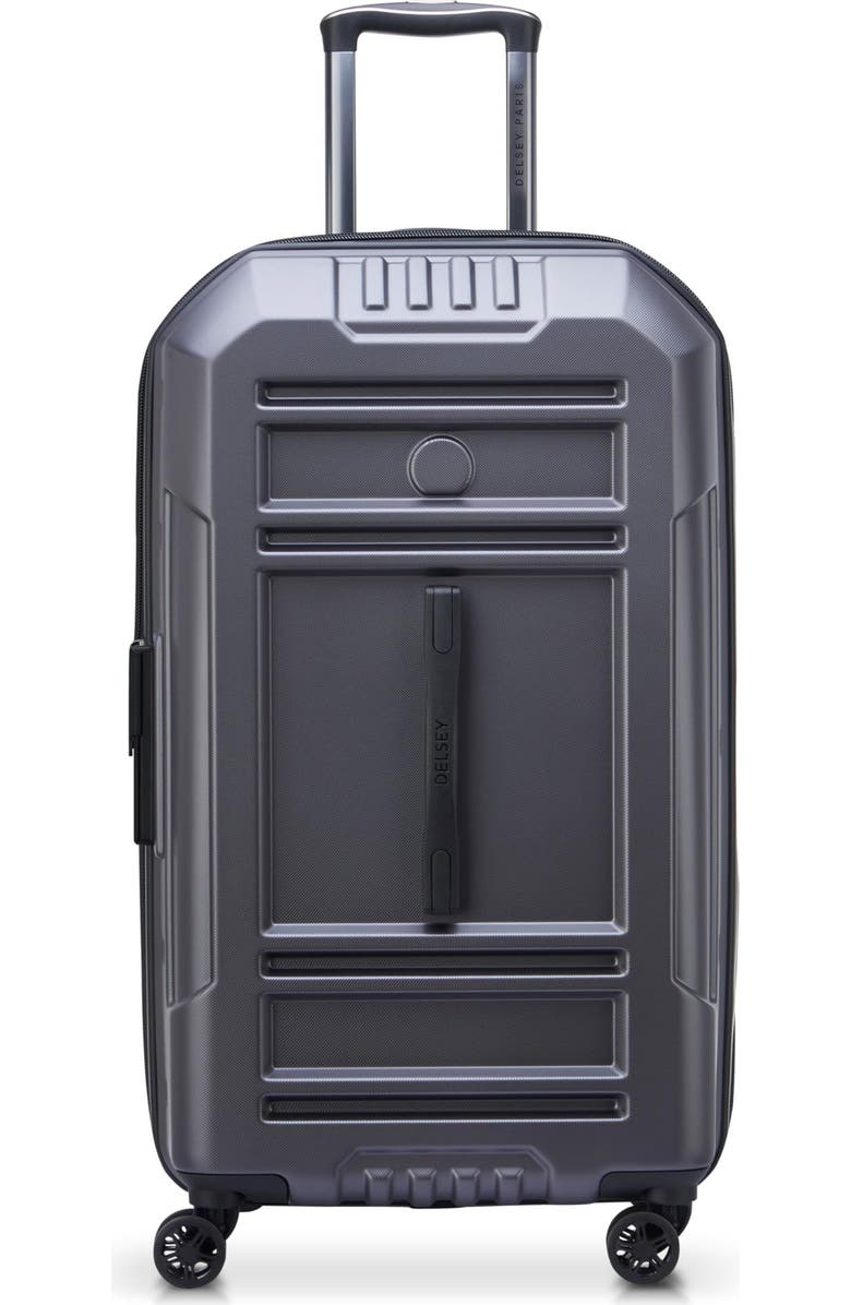 Delsey Paris Rempart Checked Medium Hardside Expandable Luggage Trunk with Spinner Wheels, Alternate, color,