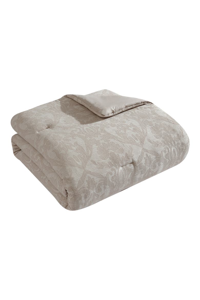 Camille Jacquard 3-Piece Comforter Set, Main, color, TAUPE