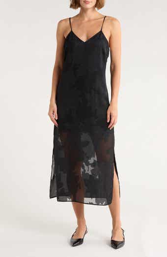 Leith Jacquard Slip Dress