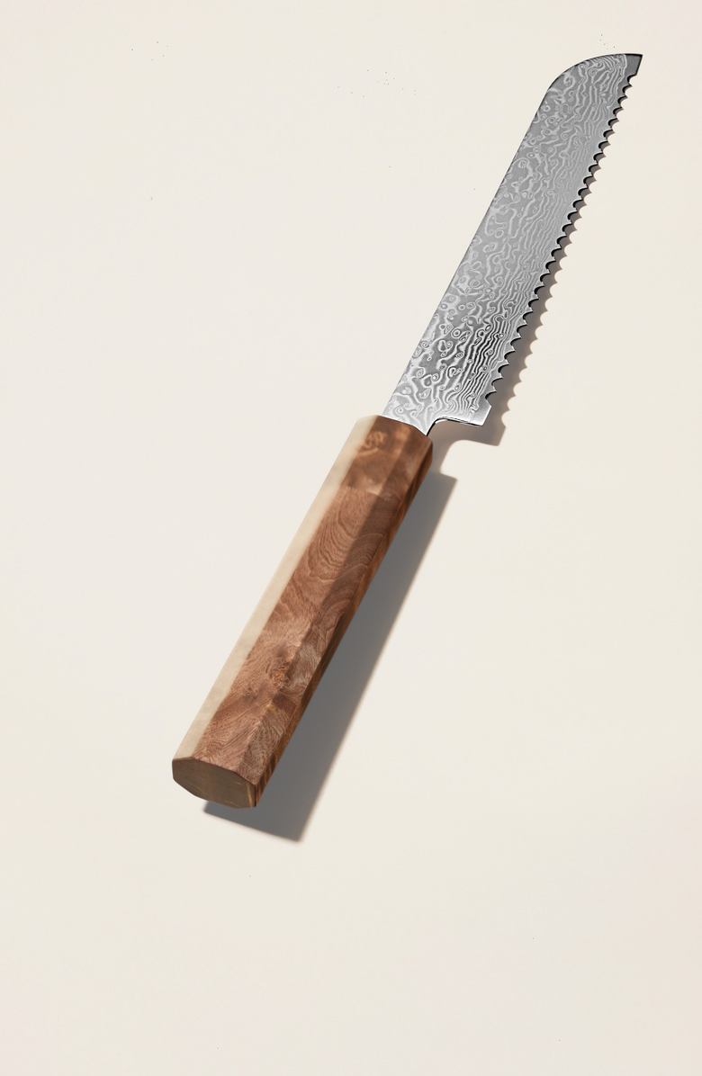 Italic Kumo Knife Set with Knife Block, Alternate, color, Stabilized Maple