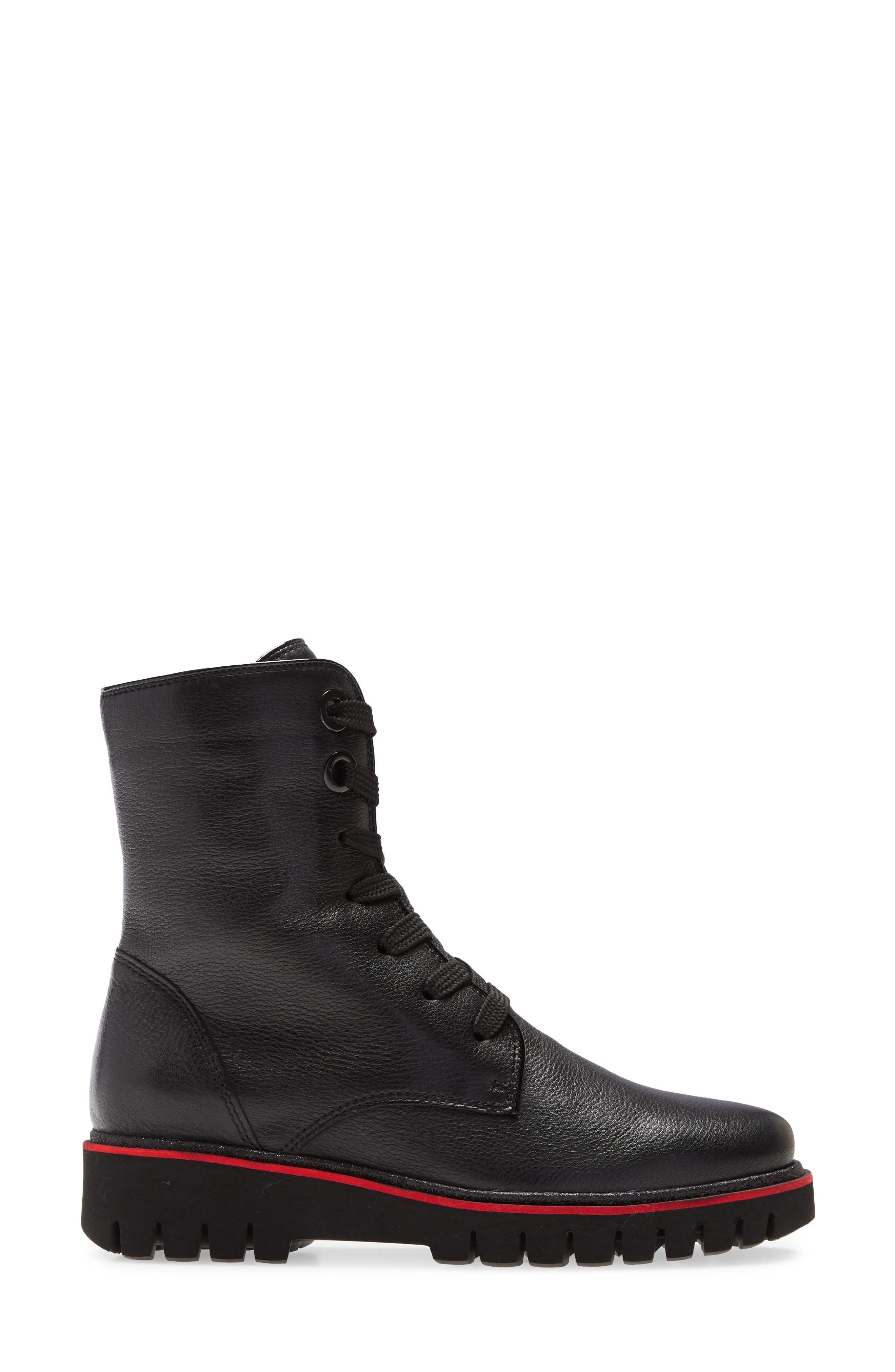 ara January Lug Sole Combat Boot, Alternate, color, 