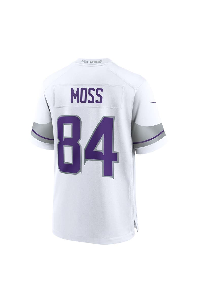Nike Men's Nike Randy Moss White Minnesota Vikings Alternate Retired Player Game Jersey, Alternate, color, White