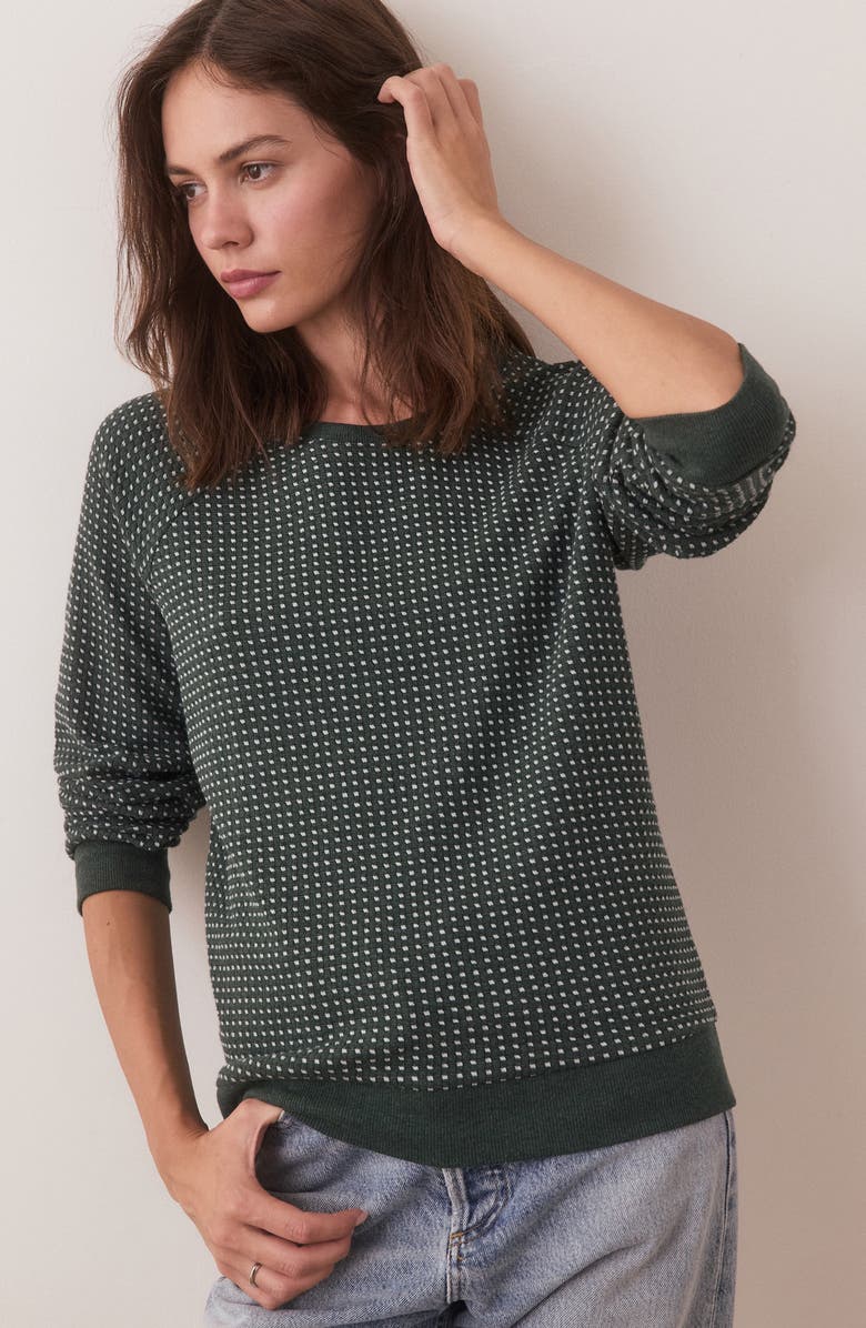 Marine Layer Daisy Textured Stitch Sweater, Alternate, color,