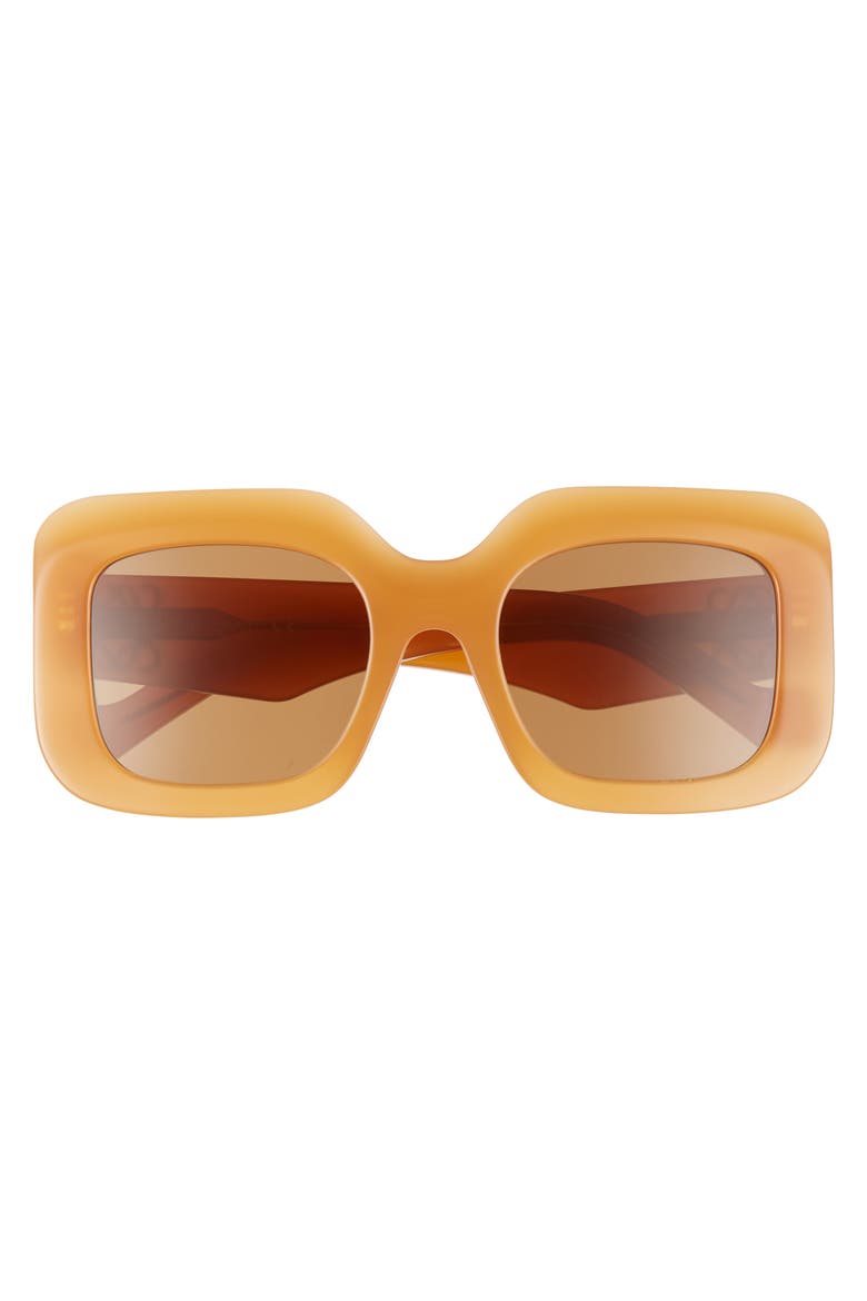 53mm Square Sunglasses, Alternate, color, ORANGE
