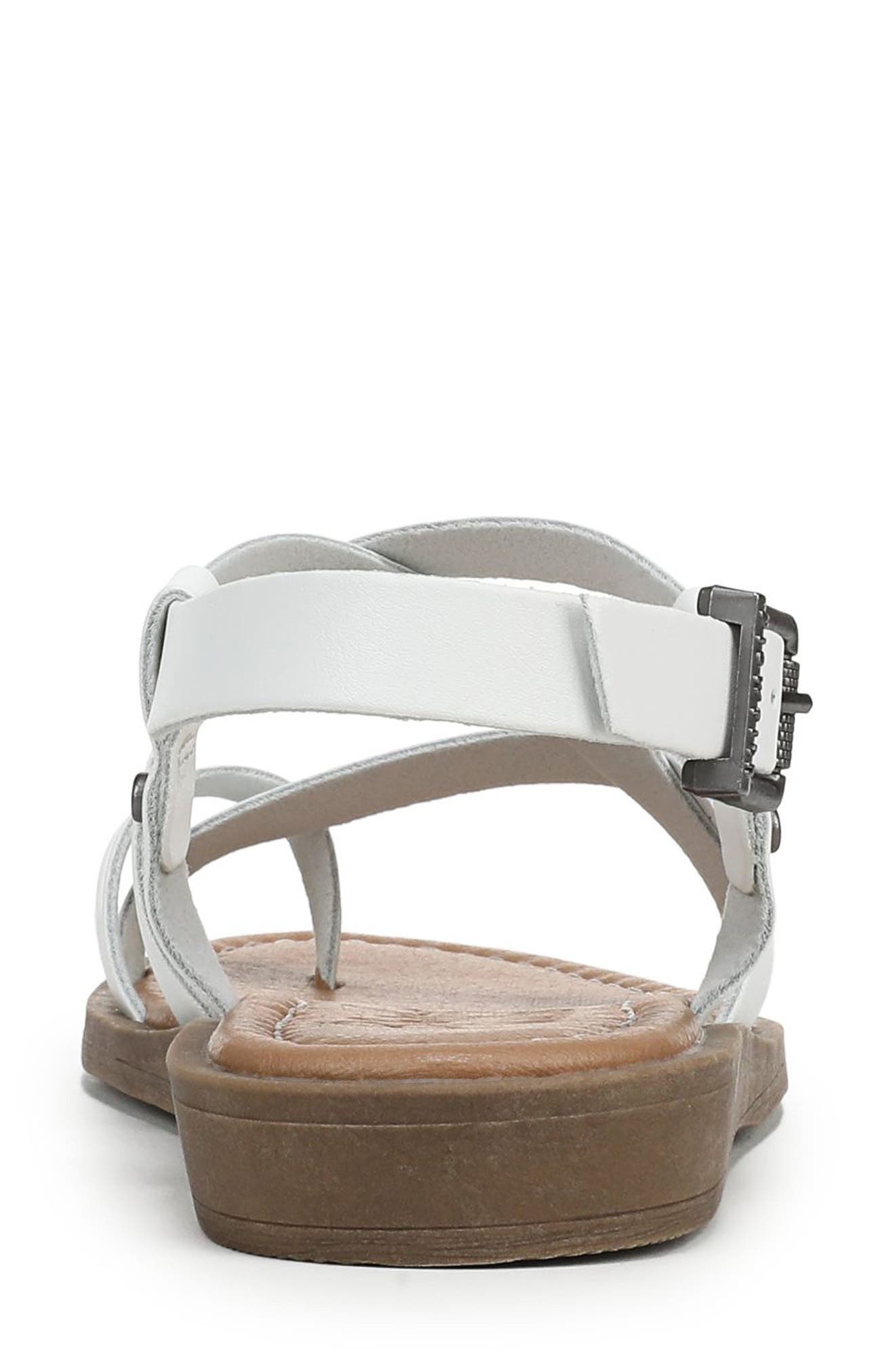 Blowfish Malibu Devon 3 Sandal, Alternate, color, White Faux Leather