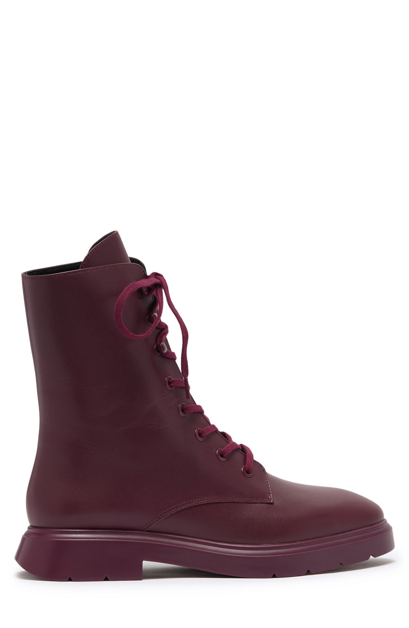 McKenzee Combat Boot, Alternate, color, CRANBERRY