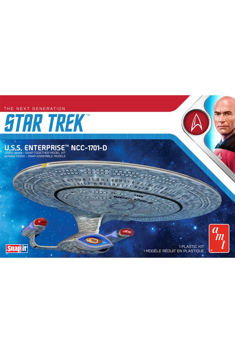 Star Trek Model Kit U.S.S. 12500 Scale Model Kit,10"  Age 14+, Main, color, Multicolored