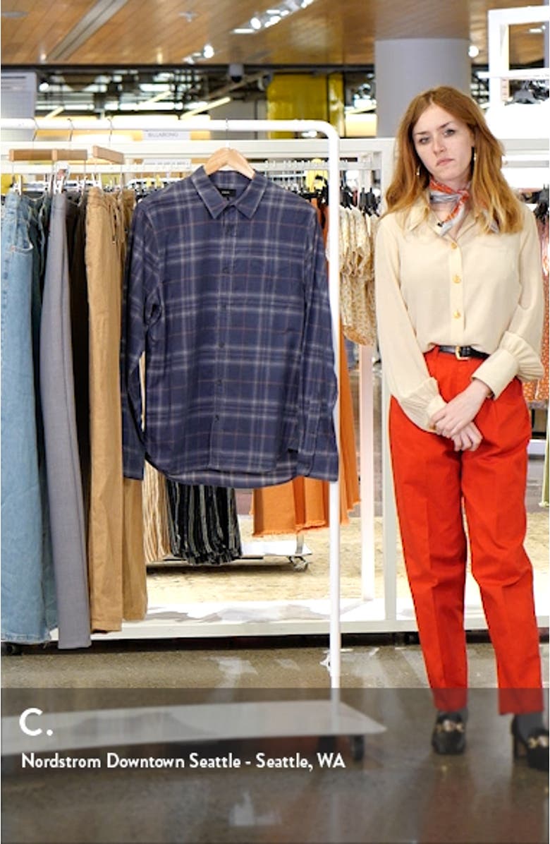 Plaid Corduroy Button-Up Shirt, sales video thumbnail