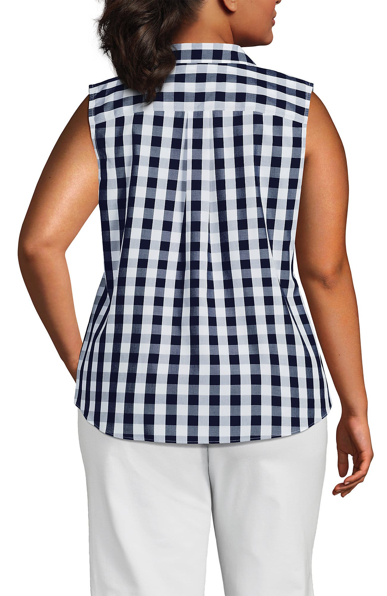 Plus Size No Iron Sleeveless Shirt - image 4