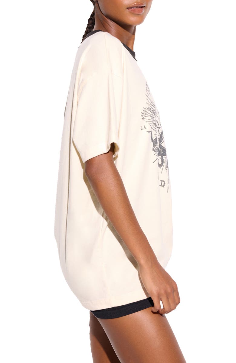 Spiritual Gangster Free Spirit Oversized Cotton Graphic T-Shirt, Alternate, color, Canvas