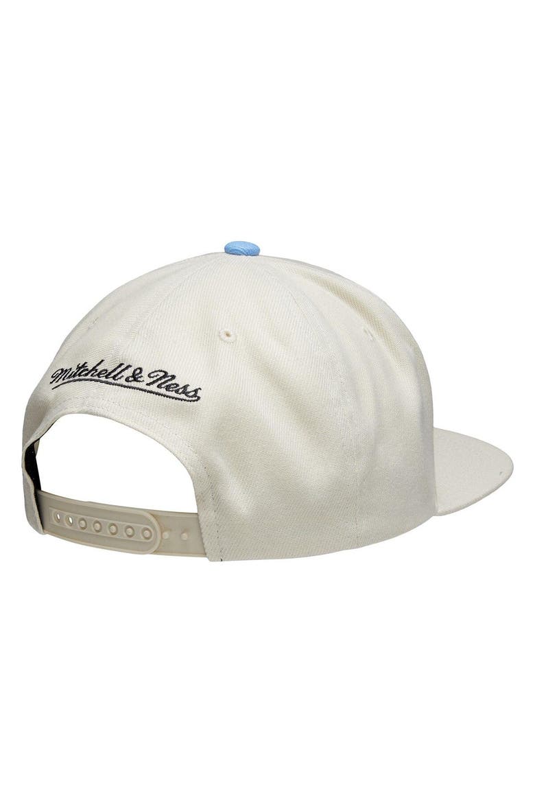 Men's Mitchell & Ness Cream Los Angeles Lakers Hardwood Classics Snapback Adjustable Hat, Alternate, color, Cream