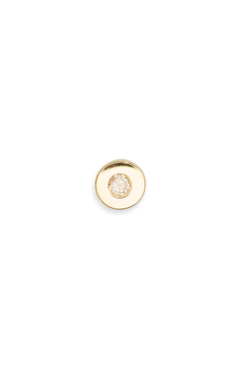 Monica Vinader Single Flat Back Stud, Alternate, color, Gold