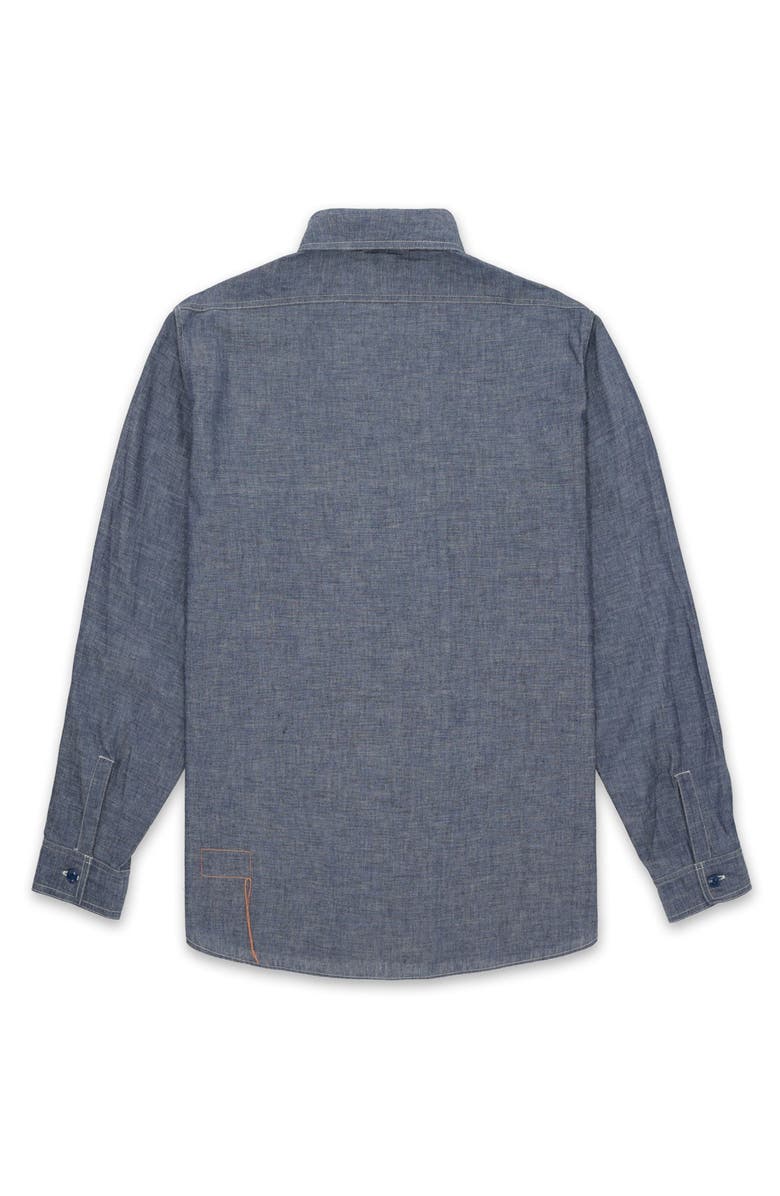 Fortela Otero Chambray Shirt, Alternate, color, Blue