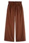 High Waist Wide Leg Cotton Voile Pants