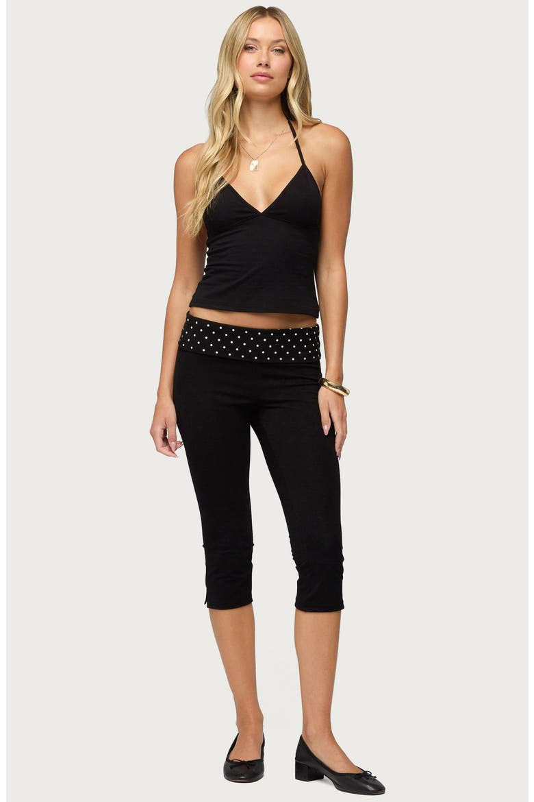 Noriah Halter Top, Alternate, color, BLACK