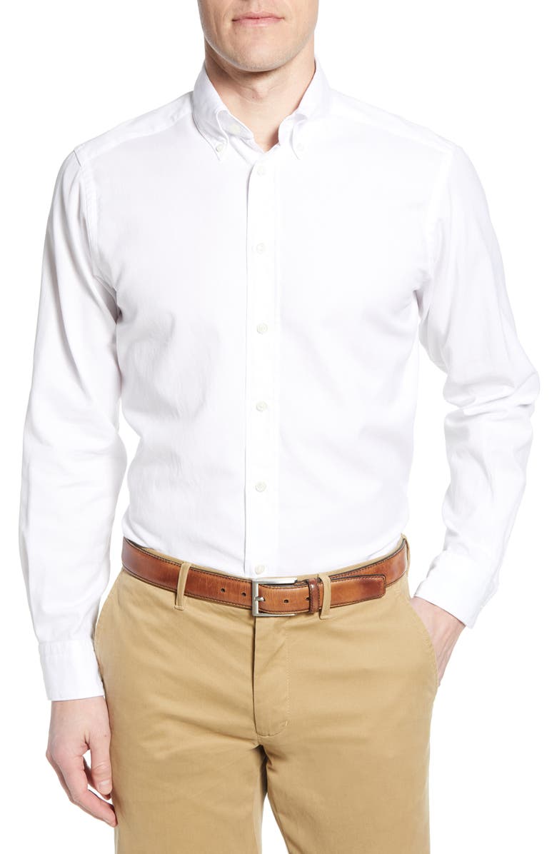 Eton Contemporary Fit Oxford Casual Shirt, Main, color, 