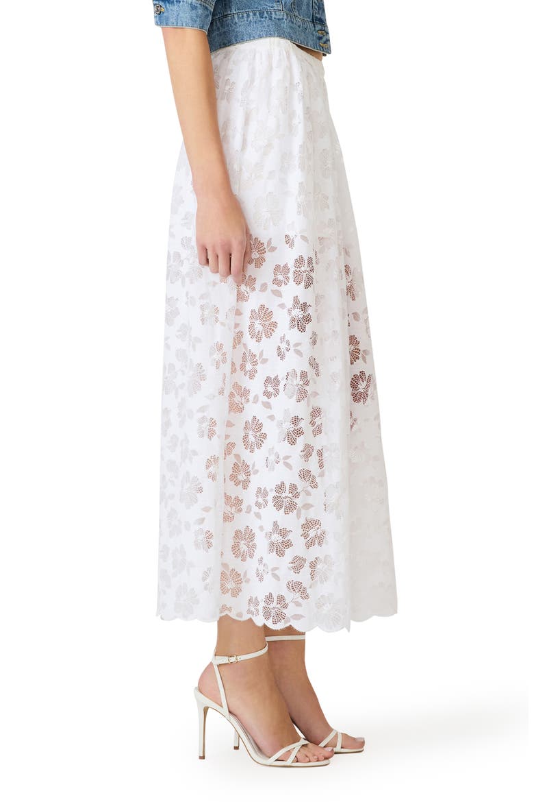 Anaisa Lace Maxi Skirt, Alternate, color, WHITE