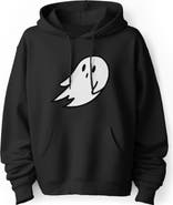 Dalix Giant Ghost Fleece Hoodie