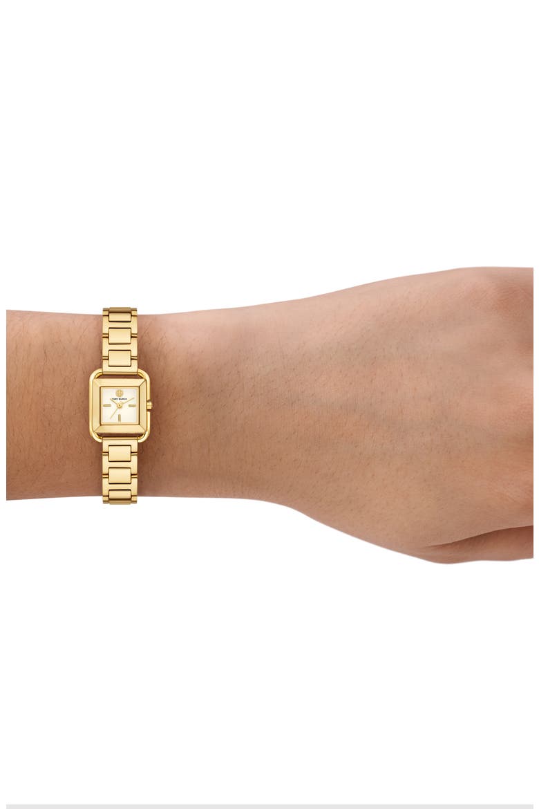 The Small Kira Square Bracelet Watch Set, 18mm x 18mm, Alternate, color, GOLD