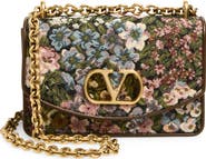 Valentino Garavani Small DeVain Floral Jacquard Shoulder Bag