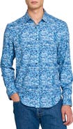 Brooklyn Brigade Shadow Floral Print Woven Long Sleeve Basic