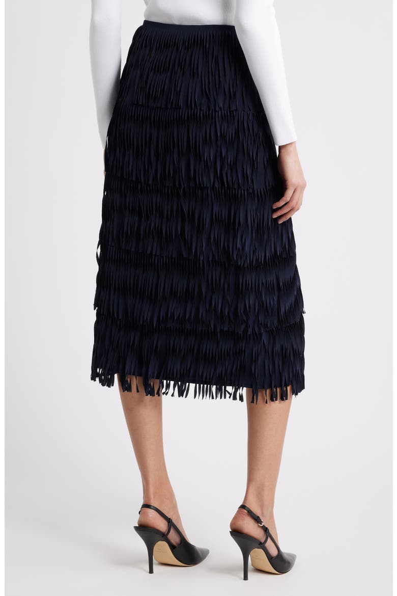 The Tilda Fringe A-Line Skirt, Alternate, color, NAVY