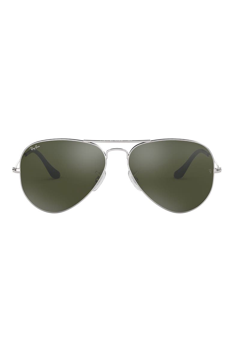 'Original Aviator' 58mm Sunglasses, Main, color, SILVER