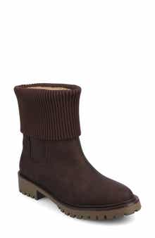 Isabeau Knit Collar Chelsea Boot - Wide Width Available
