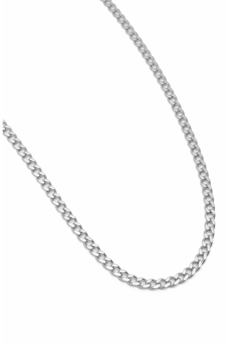 Cuban Link Chain Necklace, Main, color, Silver