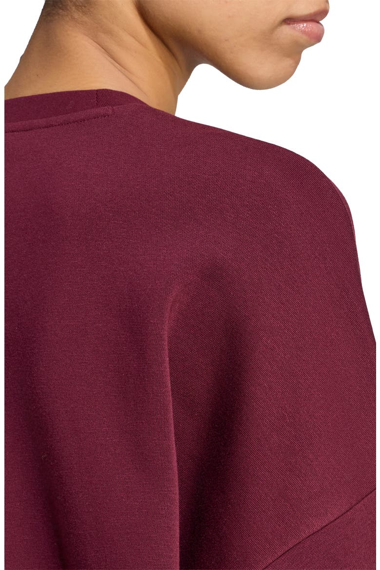 Logo Sweatshirt, Alternate, color, MAROON/ WHITE