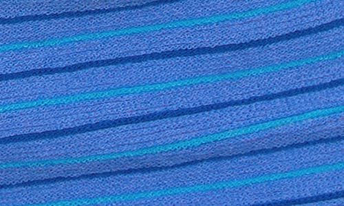 Motel Sera Stripe Shorts In Blue