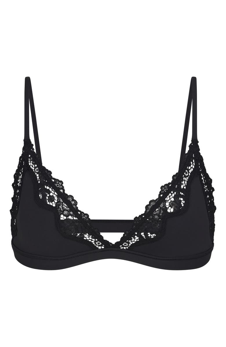 SKIMS Fits Everybody Corded Lace Triangle Bralette, Alternate, color,